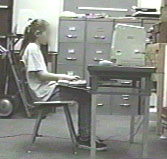 6th grader : ergonomic computer desk arrangement  